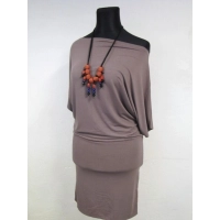 Sukienka Annie z podwójnym dołem - rękaw 3/4 kimono